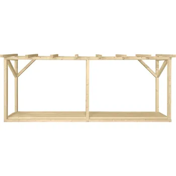 Vyvýšený záhon Dřevník ke zdi 960×2120×5000 mm