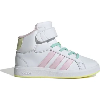 Chlapecké tenisky Dětské Vysoké tenisky ADIDAS GRAND COURT MID K IE8705 – Bílá 36 2/3