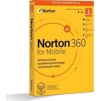 Software norton 360 mobile – předplatné na 1 rok pro 1 uživatele a 1 zařízení