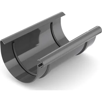 okap Plastová spojka žlabu PVC 75 mm antracit