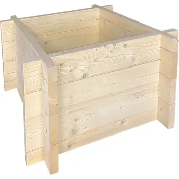 Vyvýšený záhon Záhon dřevěný 1000×1000×700 mm