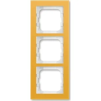 vypínač Rámeček ABB Busch-axcent trojnásobný sklo žluté