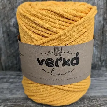 Příze Velká vlna Špagát 5mm Měsíček (Špagátová příze 5mm Nechtík)