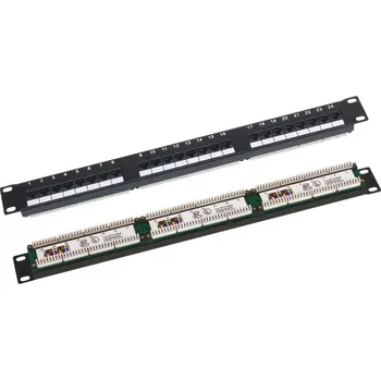 Patch panel Patch panel UTP kat. 6, 19" 1U, 24× RJ45, LSA