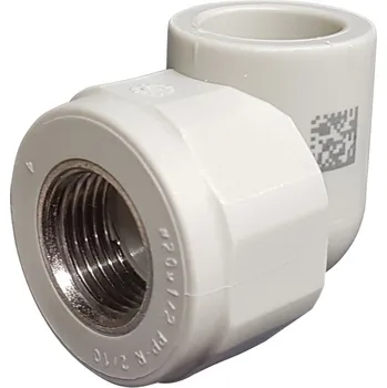 Vodovodní potrubí Koleno PP-R 90° s vnitřním kovovým závitem D20×1/2"