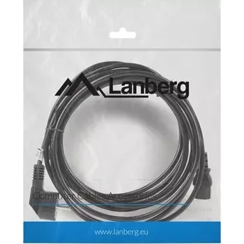Napájecí kabel Lanberg napájecí Schuko - C13 5.0m [CA-C13C-11CC-0050-BK]