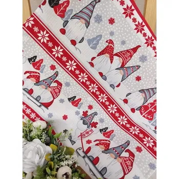 Utěrka Kuchyňská utěrka - vánoční červení skřítci 50 x 60 cm
