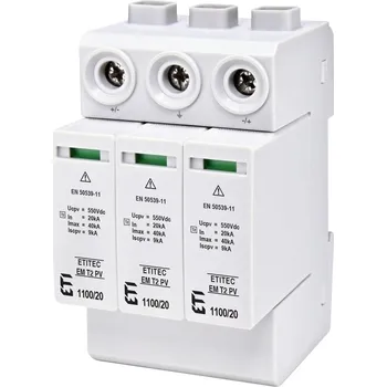 svodič přepětí Svodič přepětí DC T2 ETI ETITEC EM T2 PV 1100/20 Y