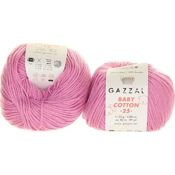 Příze Příze Baby Cotton 25, 3422, šeříková