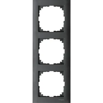 Rámeček Schneider Electric Merten M-Pure trojnásobný antracit