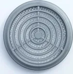 Větrací mřížka kruhová šedá