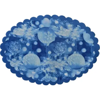 prostírání Vánoční prostírání 25x30 cm - KOULE - MODRÉ