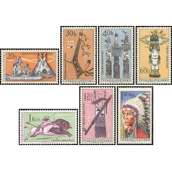 Sběratelství Indiáni Severní Ameriky - čistá - č. 1535-1541