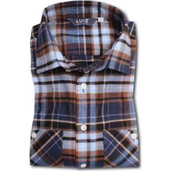 Pánská košile LUIZ Pánská flanelová košile Bruno 190 >PRODLOUŽENÁ DÉLKA< Velikost: 40