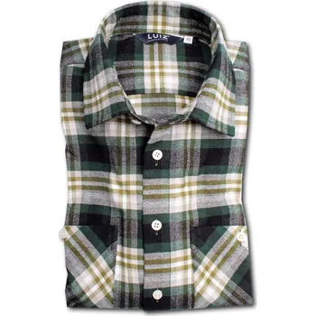 Pánská košile LUIZ Pánská flanelová košile Bruno 185 >PRODLOUŽENÁ DÉLKA< Velikost: 40