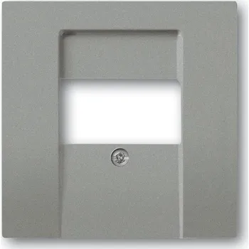 vypínač Kryt zásuvka komunikační/reproduktorová ABB Solo metalická šedá