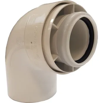 Komín Koleno koaxiální PPs/Al DN 80/125 87°