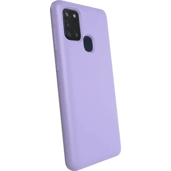 Pouzdro na mobilní telefon Picasee Liquid case na Samsung Galaxy A21s - Vlastní gravírování - Fialová