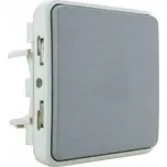 Přepínač křížový řazení 7 Legrand Plexo šedá