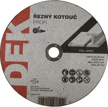 Řezný kotouč Kotouč řezný DEK PROFI 230×22,23 mm 3 mm