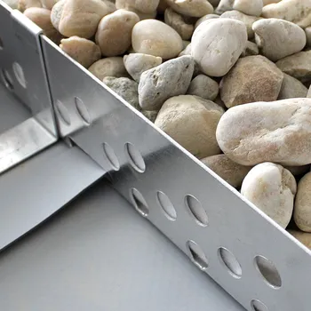 Lišta kačírková DEK B hliníková výška 80 mm