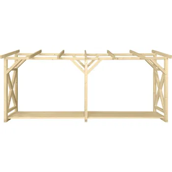 Dřevník Dřevník s pultovou střechou samostatně stojící 1160×2340×5000 mm