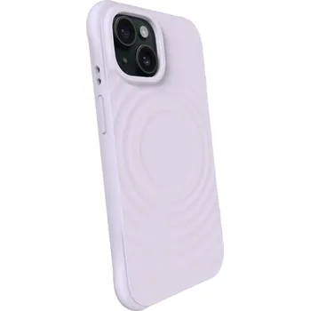Pouzdro na mobilní telefon Picasee Shock-proof case MagSafe na Apple iPhone 15 - Vlastní gravírování - Fialová