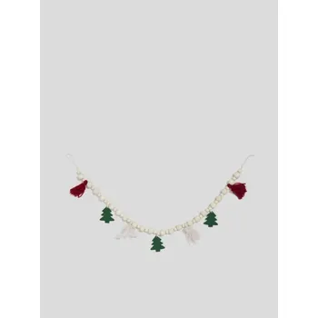 Vánoční dekorace Sinsay - Vánoční girlanda se stromečky a třásněmi - vícebarevná - 8508U-MLC - 8508U-MLC-ONE-1