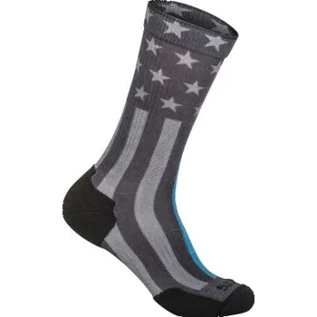 Pánské ponožky Ponožky Sock & Awe Crew American Flag, 5.11, Šedá, L