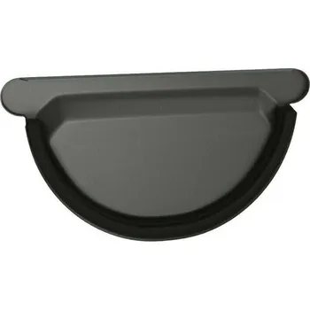 okap Čelo žlabu s těsněním DEKRAIN ROBUST 250 RAL 9005 černá