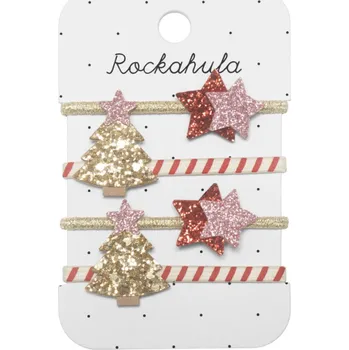 Rockahula - Set gumiček - Vánoční zlatá, červená, růžová