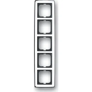 vypínač Rámeček ABB Solo pětinásobný chromová lesklá