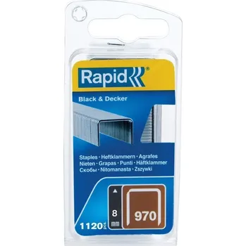 Průmyslová sponka Spony Rapid Black & Decker 12,3×8 mm 1 120 ks