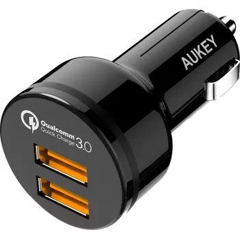 Ultrarychlá autonabíječka 2×USB s QC 3.0, 36 W