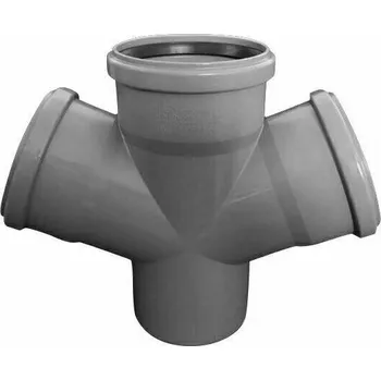 Kanalizační potrubí Odbočka dvojitá 67,5 ° HTDA DN 110/110/110