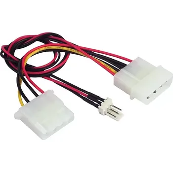 Počítačové chlazení Gembird CC-PSU-5 kabel MOLEX (4pin) s vývodem pro ventilátor (3pin FAN) 15cm