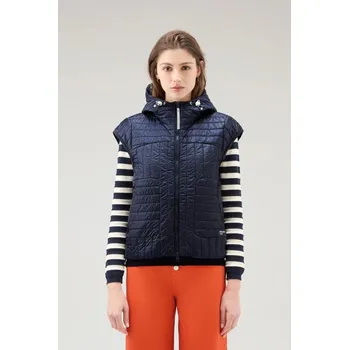 Dámská vesta VESTA WOOLRICH PERTEX PADDED VEST MELTON BLUE