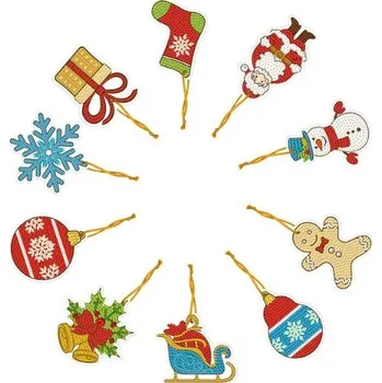 Diamantové malování Diamantové malování - Vánoční ozdoby - různé motivy