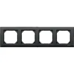 Rámeček Schneider Electric Merten M-Plan čtyřnásobný antracit