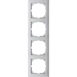 Rámeček Schneider Electric Merten M-Pure čtyřnásobný aluminium