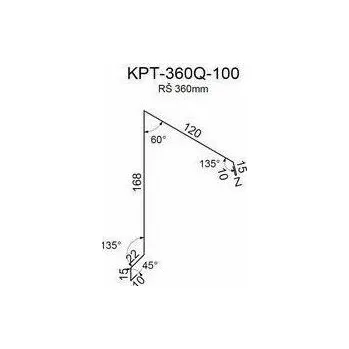 Střecha Ukončení pultové střechy RS360A-60 SP25 RAL7035 0,50mm 2bm