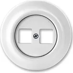 Kryt zásuvka datová dvojnásobná ABB Decento bílá