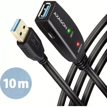 Kabel do PC Axagon ADR-310 USB 3.2 Gen 1 A-M na A-F aktivní prodlužovací / repeater, 10m