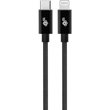 Datový kabel Kabel Lightning MFi - USB C černý 1m