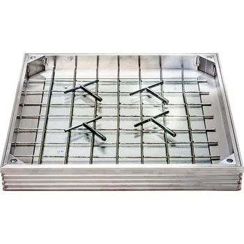 Kanalizační potrubí Poklop pro vložení dlažby ALUTOPDC-60 Pro-Line 500×500 mm