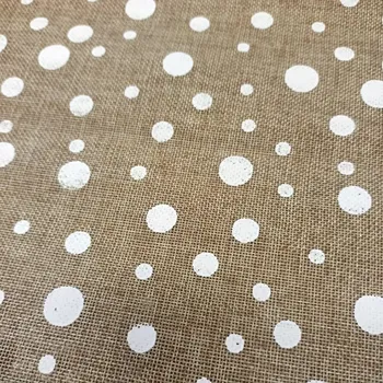 Svatební dekorace Jutový pás se sněhovými koulemi 28 cm/150 cm