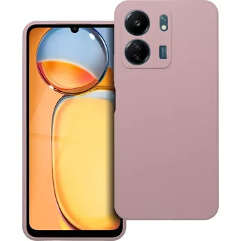 Pouzdro na mobilní telefon Silikonové pouzdro Coolcase SILICONE 2mm - Xiaomi Redmi 13C / Poco C65 Pískově růžové (Silikonový kryt či obal SILICONE 2mm na mobilní telefon Xiaomi Redmi 13C / Poco C65 Pískově růžové)