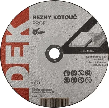 Řezný kotouč Kotouč řezný DEK PROFI 230×22,23 mm 1,9 mm