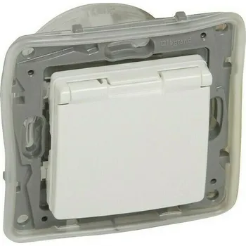 Elektroinstalační materiál Zásuvka 230 V jednonásobná Legrand Niloé IP 44 bílá