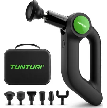 Masážní přístroj Masážní pistole TUNTURI MG70 MASSAGE GUN PRO + ECO Taška z recyklované bavlny v hodnotě 119,-
